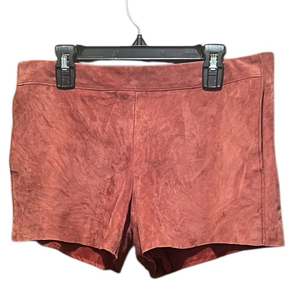 Tory Burch Brick Color Lined Hidden Side Zipper
Cattle Leather Shorts Size 4